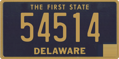 DE license plate 54514