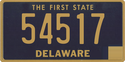 DE license plate 54517