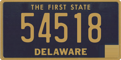 DE license plate 54518