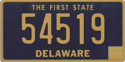 DE license plate 54519