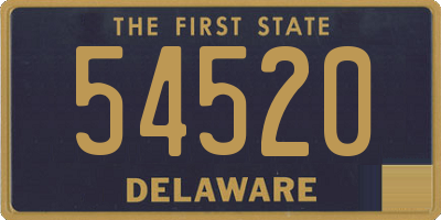 DE license plate 54520