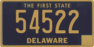 DE license plate 54522