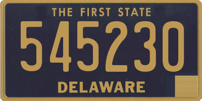 DE license plate 545230