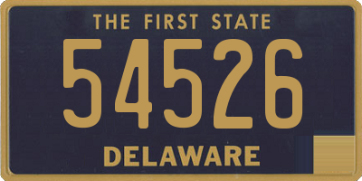 DE license plate 54526