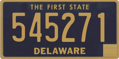DE license plate 545271