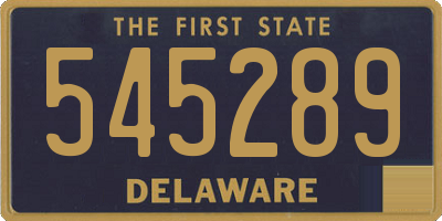 DE license plate 545289
