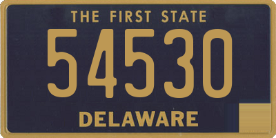 DE license plate 54530