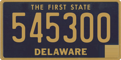 DE license plate 545300