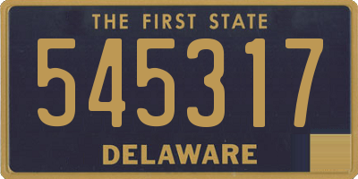 DE license plate 545317