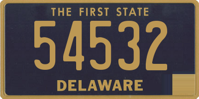 DE license plate 54532