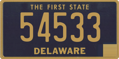 DE license plate 54533