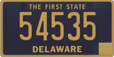 DE license plate 54535