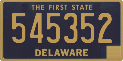 DE license plate 545352