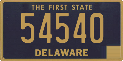 DE license plate 54540