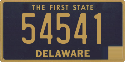 DE license plate 54541