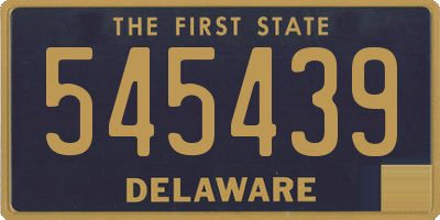 DE license plate 545439