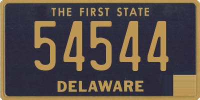 DE license plate 54544