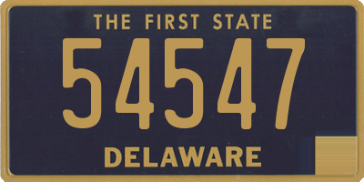 DE license plate 54547