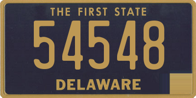 DE license plate 54548