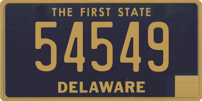 DE license plate 54549