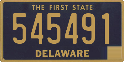 DE license plate 545491