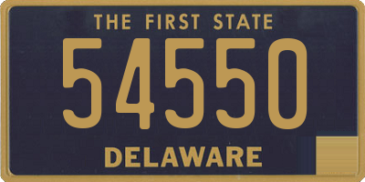 DE license plate 54550