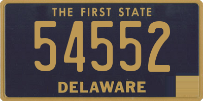 DE license plate 54552