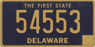 DE license plate 54553