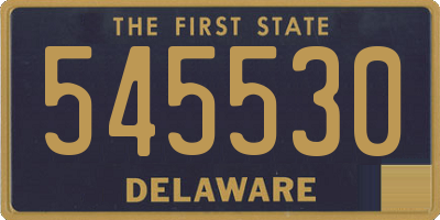 DE license plate 545530