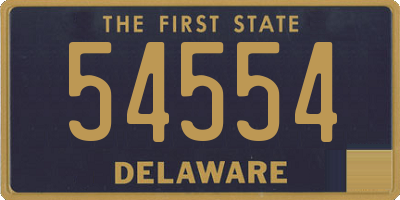 DE license plate 54554