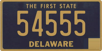 DE license plate 54555