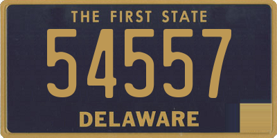 DE license plate 54557