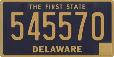 DE license plate 545570