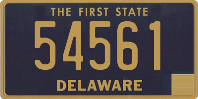 DE license plate 54561