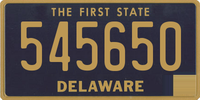 DE license plate 545650