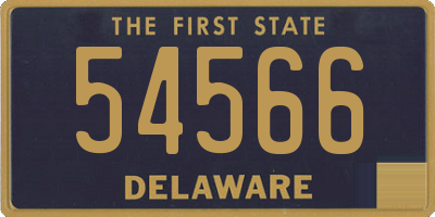 DE license plate 54566