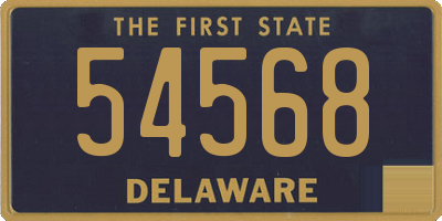 DE license plate 54568