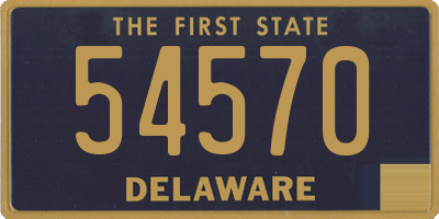 DE license plate 54570