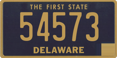 DE license plate 54573