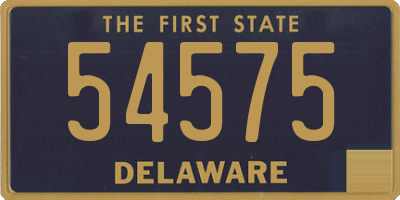 DE license plate 54575