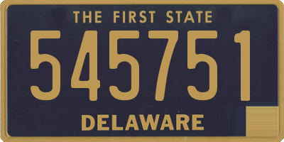 DE license plate 545751