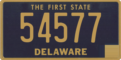 DE license plate 54577