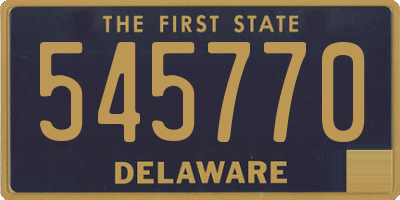 DE license plate 545770