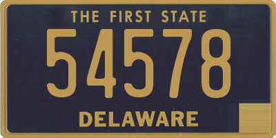 DE license plate 54578