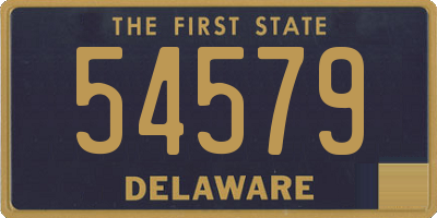 DE license plate 54579