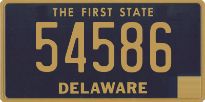 DE license plate 54586