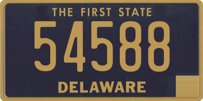 DE license plate 54588