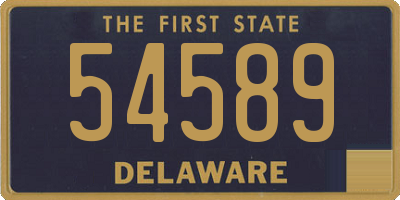 DE license plate 54589