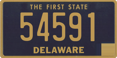 DE license plate 54591