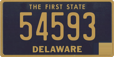 DE license plate 54593